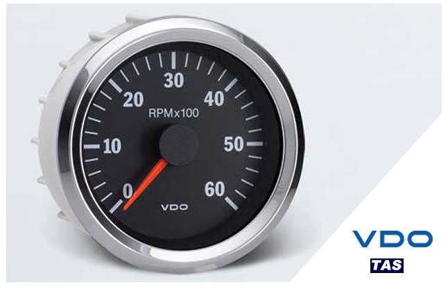 Vision Chrome 6,000 RPM Tachometer Gauge, 12V